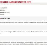 L&rsquo;offre d&rsquo;emploi du vendredi :-)